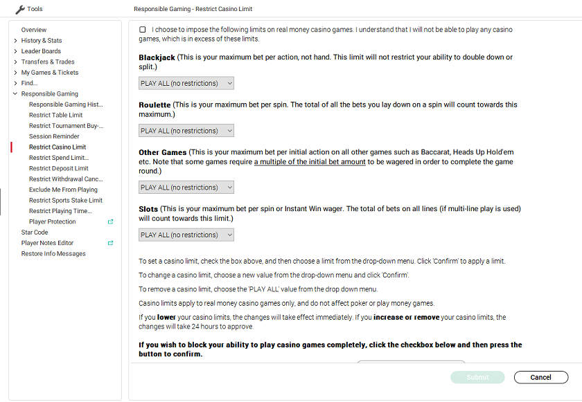 PokerStars Responsible Gaming